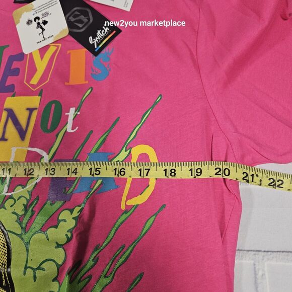 New bleecker & Mercer Mens Short Sleeve PINK MULTICOLOR T Shirt SIZE EXTRA LARGE - Picture 5 of 8